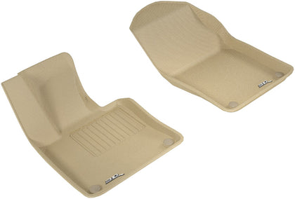 For 2017-2019 Volvo S90 V90 R1 KAGU Carbon Pattern Tan All Weather Floor Mat