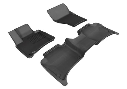 For 11-16 Volkswagen Touareg Kagu Black All Weather Floor Mat Set