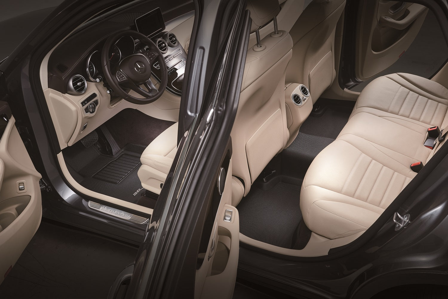 Tesla Model X Non-Folding 7-Seats 2016-2017 Kagu Black R1 R2 R3