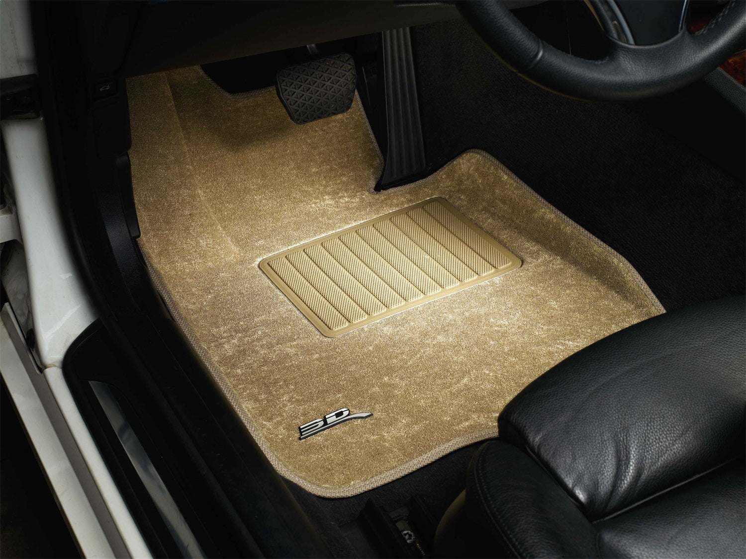 For 2012-2016 Hyundai Genesis Coupe Tan Carpet Front All Weather Floor Mat Set