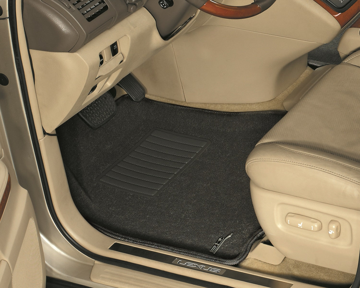 For 12-17 Hyundai Veloster Classic Black All Weather Floor Mat Set