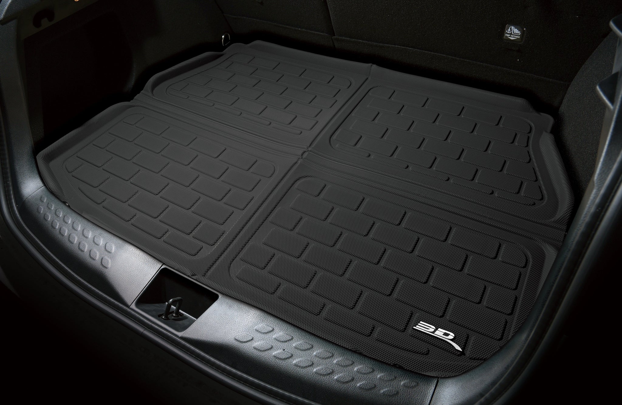 3D MAXpider Rubber Cargo Liner for 2020-2021 Tesla Model Y – Black Custom Fit All-Weather Kagu Series (NOT FIT 7-SEAT)