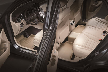 All Weather Floor Mat Set For VOLKSWAGEN TOUAREG 2003-2010 KAGU TAN R1 R2