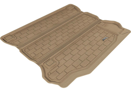 For 2011-2014 JEEP Cargo Liner KAGU Carbon Pattern Tan All Weather Floor Mat