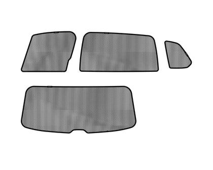 For 18-20 Volkswagen Tiguan Black Polyester Soltect Sunshade Side & Rear 7pc.