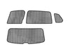 For 18-20 Volkswagen Tiguan Black Polyester Soltect Sunshade Side & Rear 7pc.