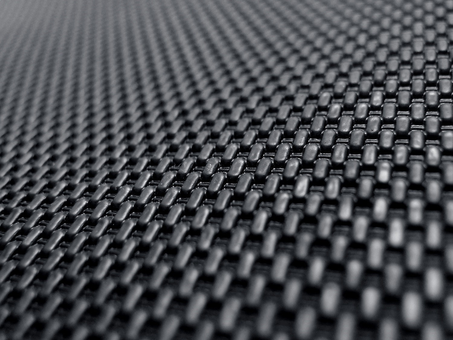 For 2017-2019 Hyundai Ioniq Kagu Carbon Pattern Black All Weather Floor Mat