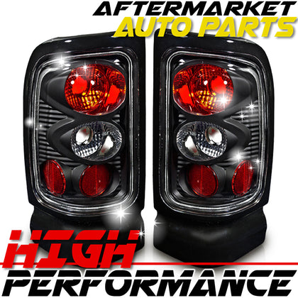 For 1994-2001 Dodge Ram Altezza Style Black Housing Clear Lens Tail Lights Lamps