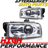 For 1992-1998 BMW 3 Series E36 M3 Chrome Housing Clear Projector Lens Fog Lights
