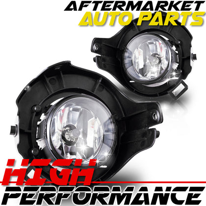 For Nissan Frontier Pathfinder Clear Lens Chrome Housing ABS Fog Lights Lamps