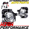 For Nissan Altima Clear Lens Chrome Housing Bumper Fog Light Lamp Complete Kit