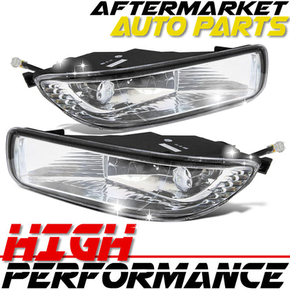 For 2003-2004 Toyota Corolla Clear Lens Chrome Housing Fog Lights Lamps Kit