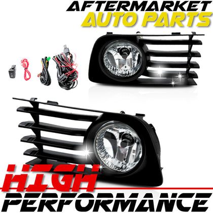 For 2006-2009 Toyota Prius Clear Lens Chrome Housing Fog Lights Lamps Kit