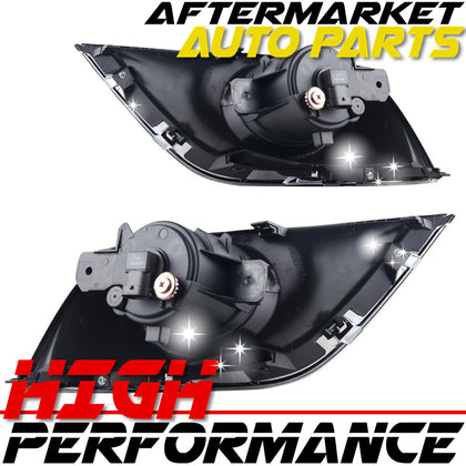 Clear Lens Black Bezel Fog Light Lamps Kit With Wiring Fits 2016 Nissan Versa