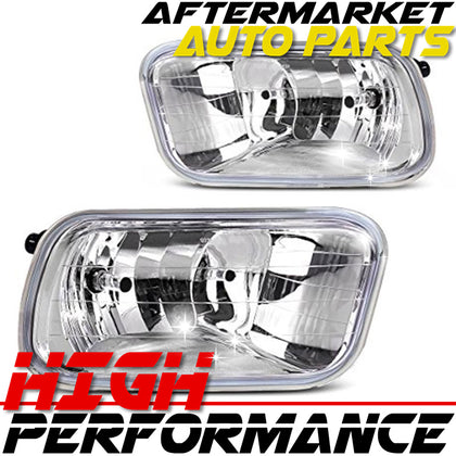 For 2009-2012 Dodge Ram Clear Lens Chrome Housing Fog Lights Lamps